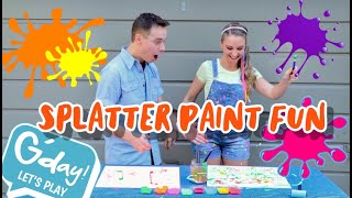 Splatter Paint Fun | Learning To Play Together | G'day Let's Play Episode 8 Splatter Paint Fun | Learning To Play Together | G'day Let's Play Episode 8