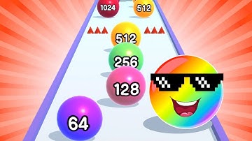 BALL RUN 2048 🎱✨- All Levels Gameplay Walkthrough Android, iOS 4 to 6