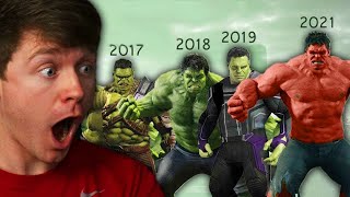 Reacting to the EVOLUTION of THE HULK