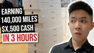 We Made 140,000 Miles and $$$ Selling iPhones!