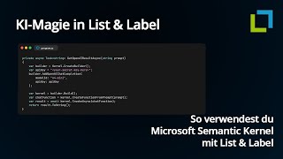 Starke KI-Funktion im List &amp; Label Report Designer