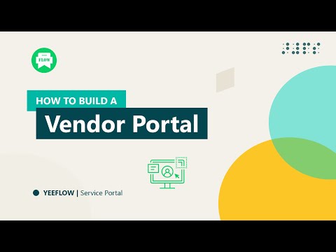Tutorial: How to create a vendor portal