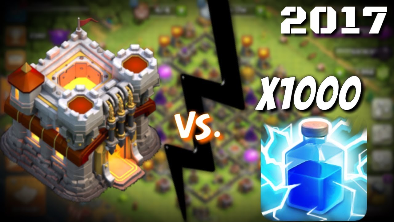 COC ||  x1000 LIGHTNING SPELL vs. TOWNHALL11 || CLASH WITH AKSHAY