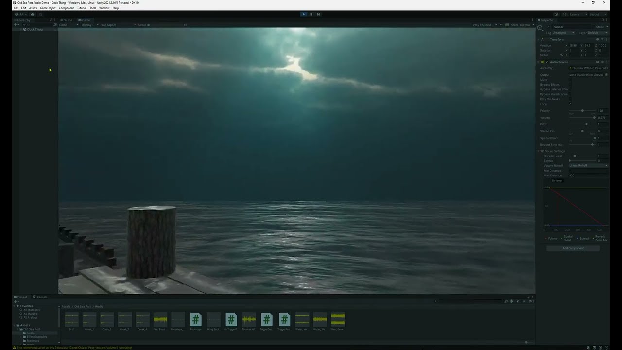 Introduction to Environmental Game Audio Design in Unity