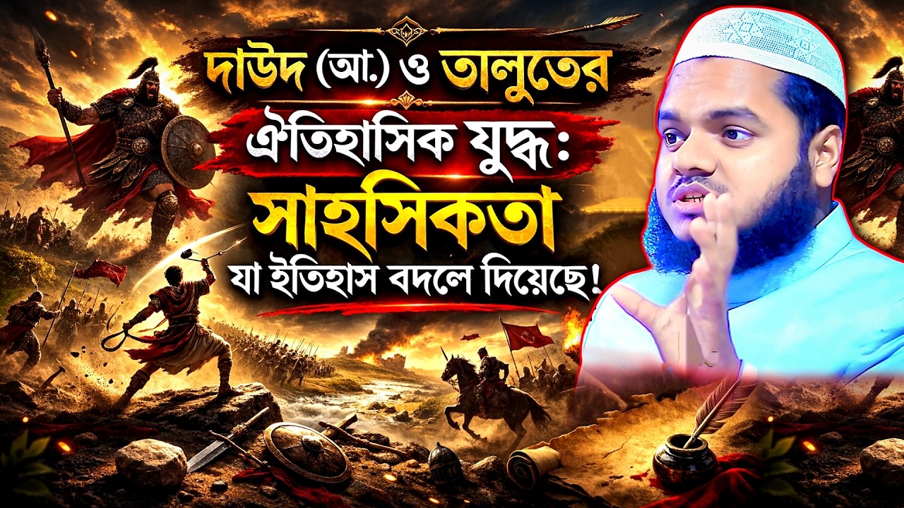 দাউদ আঃ ও তালুতের ঐতিহাসিক যুদ্ধের কাহিনী Abdullah bin Abdur Razzak New Waz