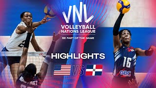 USA vs.  DOM  Highlights | Week 1 | Women's VNL 2024