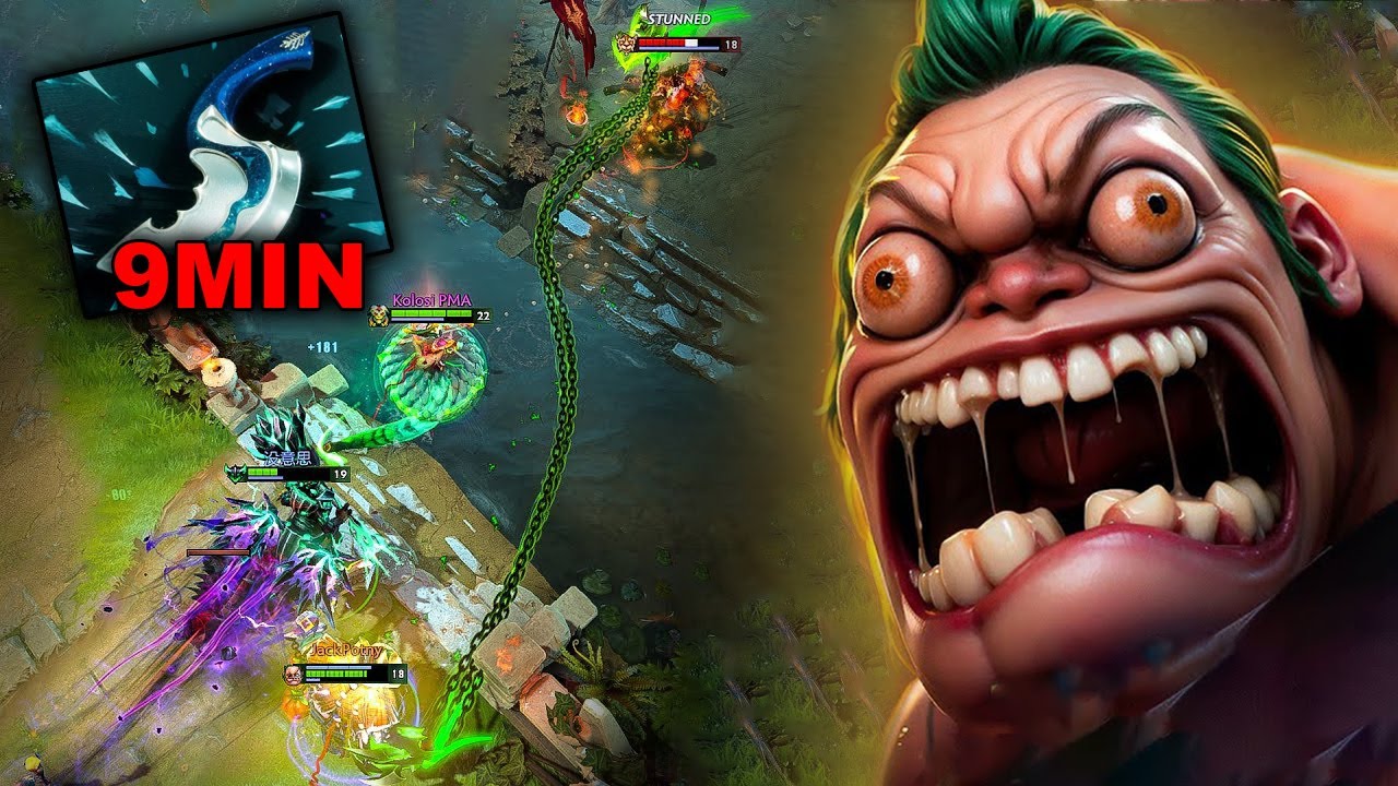 9 минут, Blink Dagger 🔥🔥 33 убийства, яростная атака босса, Dota 2