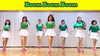 Boom Boom Boom Linedance/ Beginner/ 붐붐붐 라인댄스/ Jldk (자막오류 5W를 9W로 잘못표기🙏)