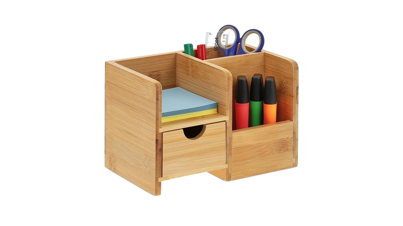 Schreibtisch Organizer aus Bambus HIER kaufen