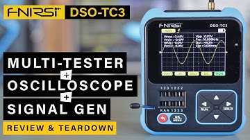 FNIRSI DSO-TC3 ⭐ 3 in 1 ⭐ Component Tester + Oscilloscope + Function Generator!