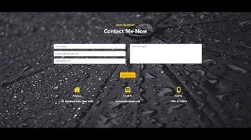 Responsive Contact Us Form Using HTML, CSS and Bootstrap| Creative Contact Us Form | Validation Form