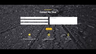 Responsive Contact Us Form Using HTML, CSS and Bootstrap| Creative Contact Us Form | Validation Form