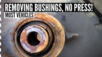 How To Remove Suspension Bushings NO PRESS (Most Vehicles)