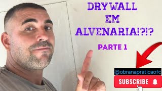 DRYWALL na ALVENARIA sem sujeira e com ACABAMENTO perfeito em TEMPO RECORDE