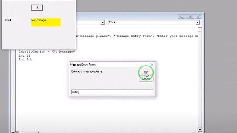 VB 6.0 #24 Sample InputBox Function