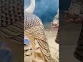 Satisfying Wood Carving Skills! #shorts