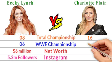 Becky Lynch Vs Charlotte Flair Comparison - Bio2oons