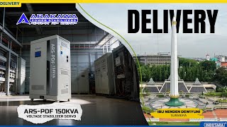 DELIVERY UNIT ARAKAWA VOLTAGE STABILIZER SERVO ARS-PDF 150KVA UNTUK IBU NENDEN DEWIYUNI - SURABAYA screenshot 2
