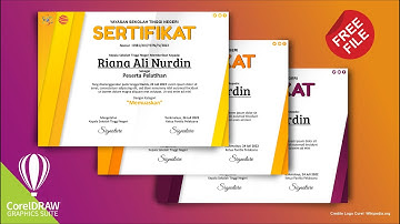 Free File : Cara Membaut Desain Sertifikat Pelatihan Dengan CorelDraw