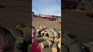 Setup for the Firewood Frenzy - Saturday April 18th at Wolfe Ridge! 🪵🪓🔥 #GetSplitDone