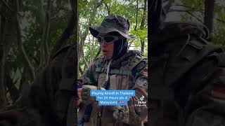 Playing Airsoft In Thailand Mega 300 Player MILSIM Event (as a Malaysian) ???? #shorts