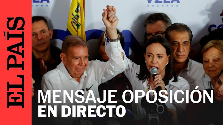 DIRECTO| María Corina Machado da mensaje tras los resultados de las elecciones en Venezuela