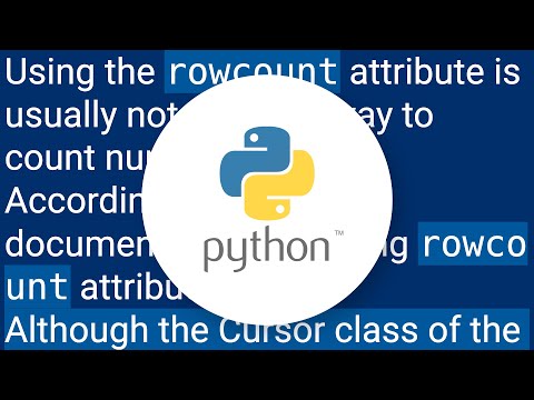 how to make a rowcount in ponyorm? Python