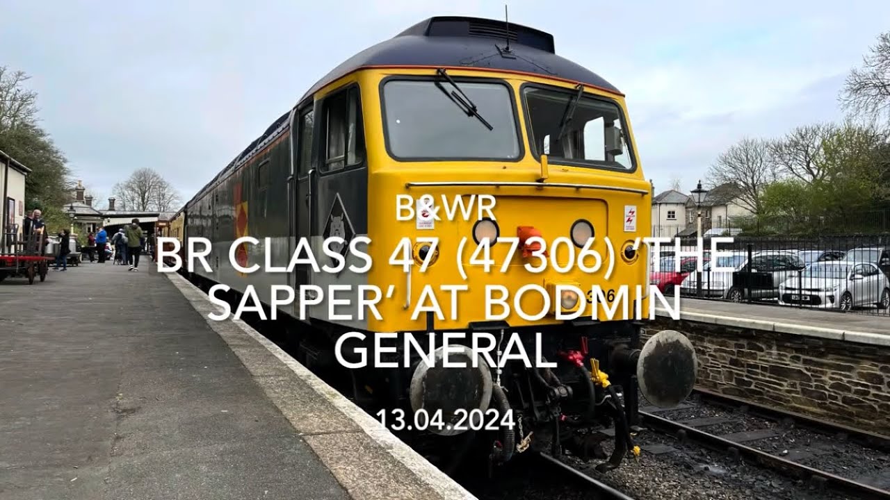 BR Class 47 (47306) ‘The Sapper’ at Bodmin General (13.04.2024)