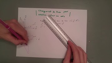 Changement de base pour rotation autour d