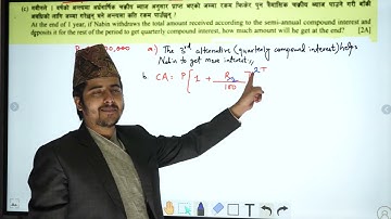Class 10 C Math Model Set 1 Q2 | Compound Interest | Model Set Solution | SEE C Math