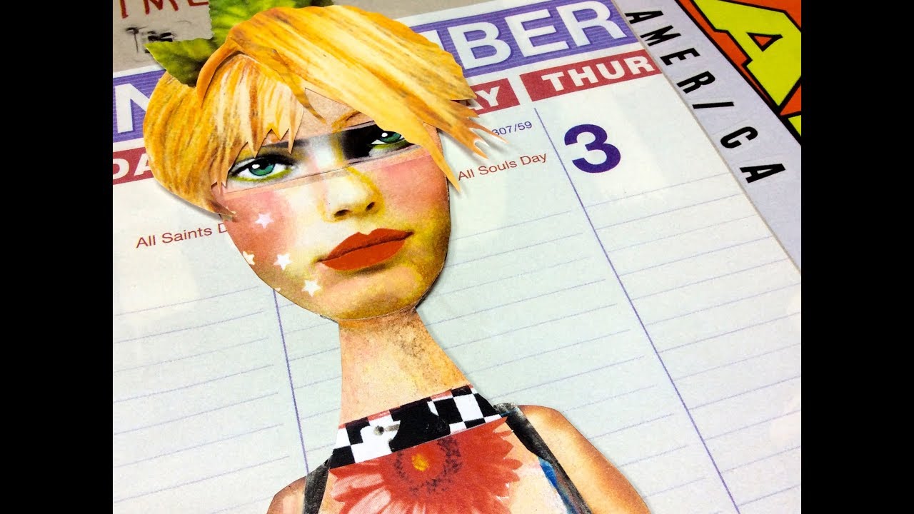 December Magazine Art Journal Flip and Traveler's Notebook Collage Flip