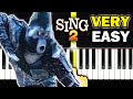 Sing 2  a sky full of stars  very easy piano tutorial