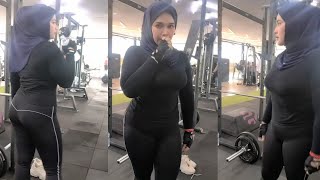 Olah Raga Gym Hijab Style Lengging Cantik