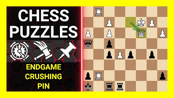 Chess Puzzles to Practice. Themes: Endgame, Crushing, Pin. Learn Chess