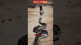 “A Giant Snake Attacked… But a Cat Came Out of Nowhere!”