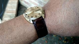 Rare 14K Solid D Vintage Mido Day-Date Astrostar Automatic Mens Wrisch .