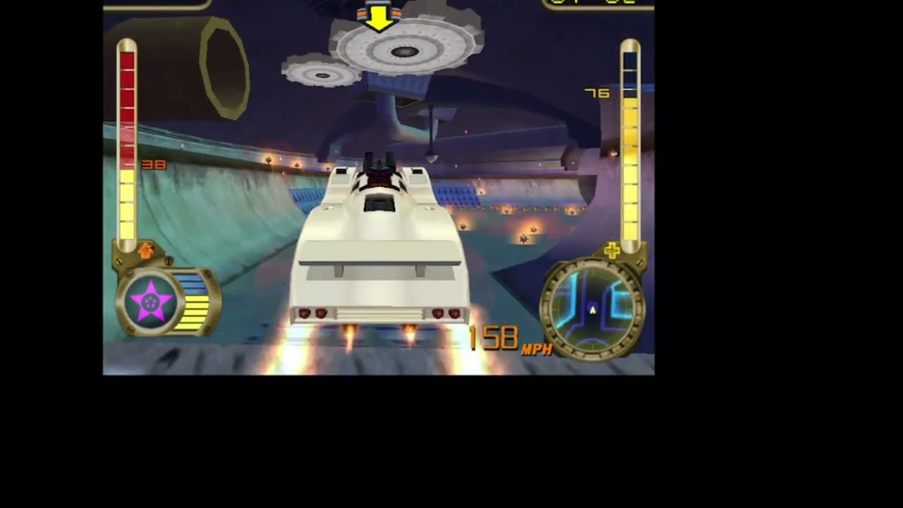 Defeating Otto By Using Doom Disks In Hot Wheels velocity X