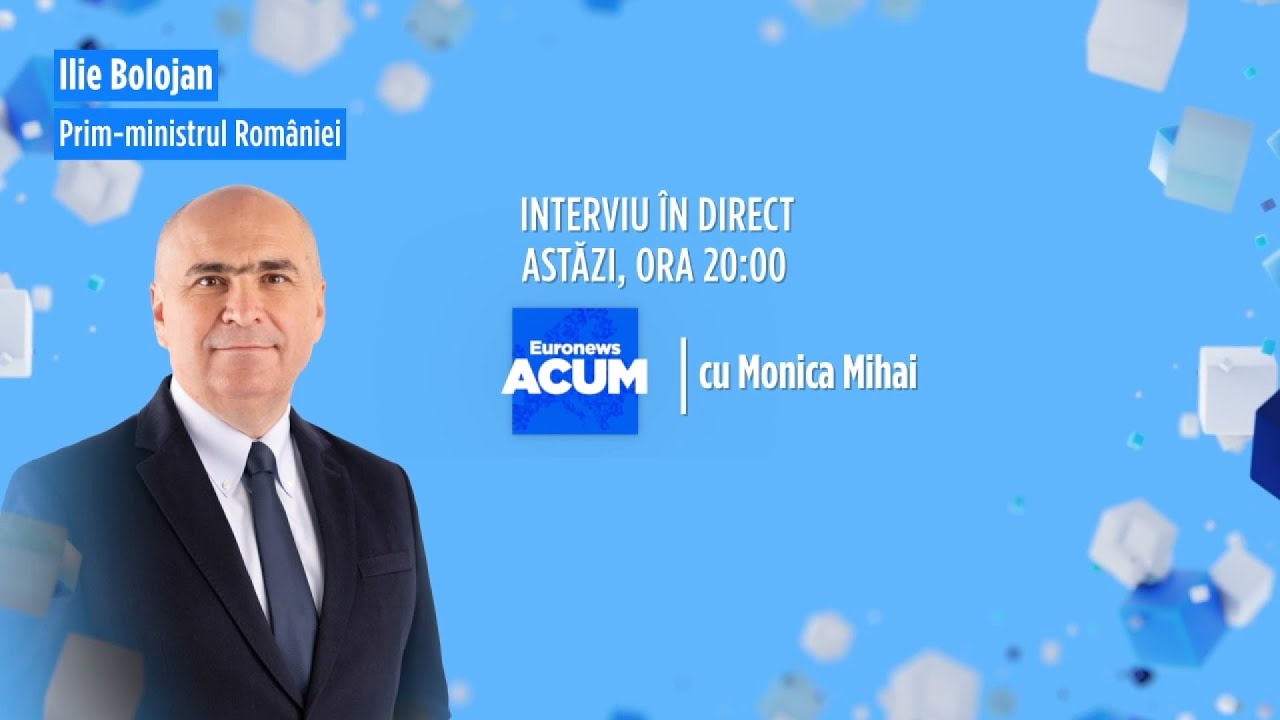 EXCLUSIV. Ilie Bolojan, în direct la Euronews, discutând despre planurile Guvernului referitoare la concedieri.