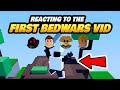 Reacting to the first Roblox BedWars video