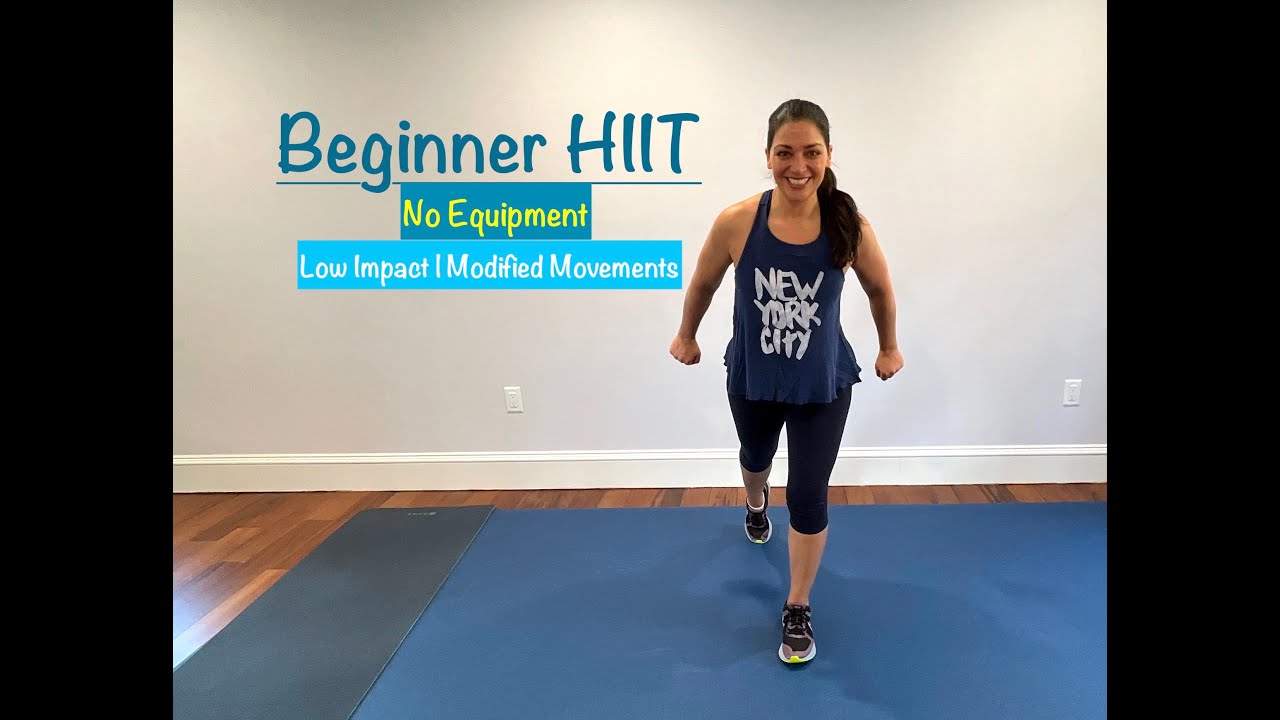 Modified Movements Beginner HIIT | No Equipment | Low Impact | Modified Movements - YouTube