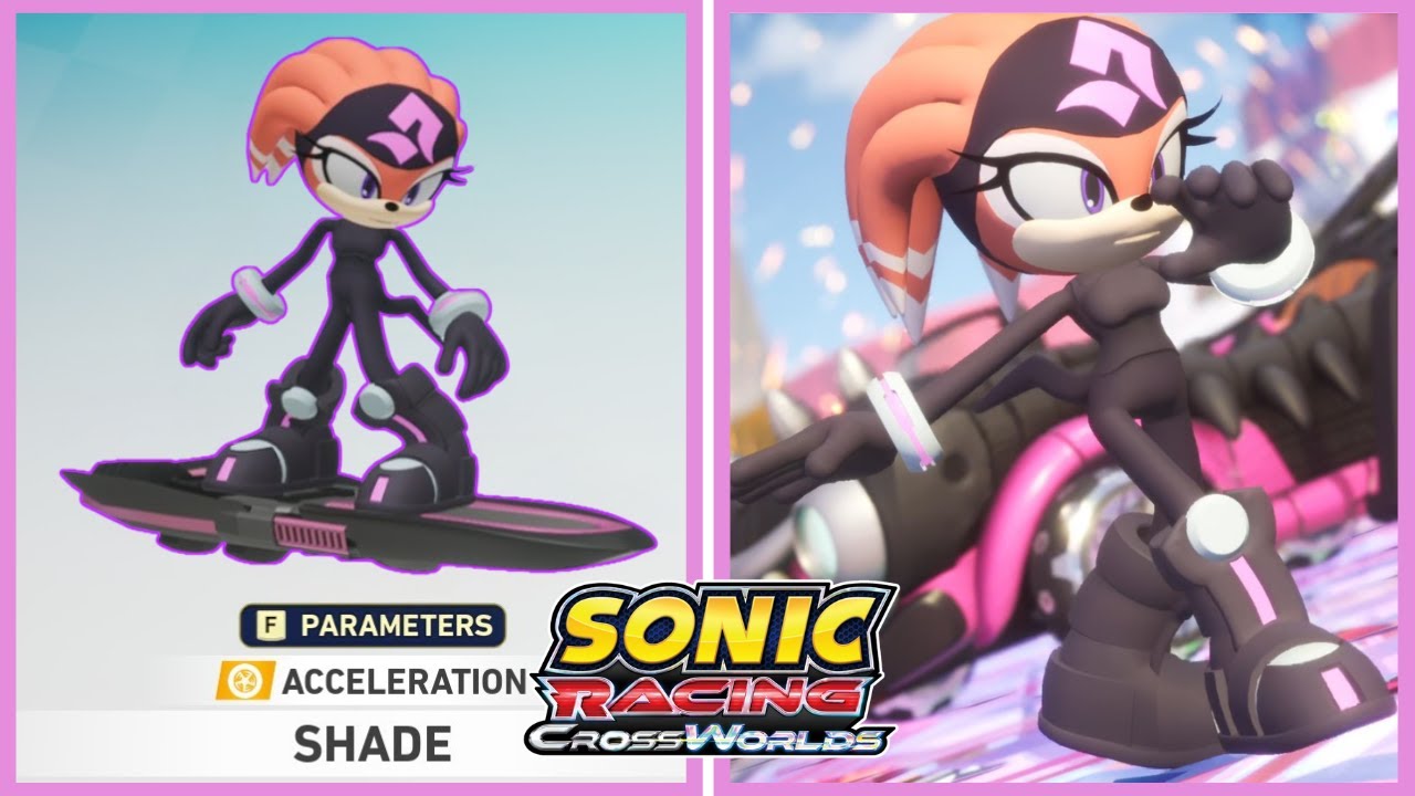 🖤 Shade the Echidna makes a COME BACK! Sonic Racing: CrossWorlds 4K