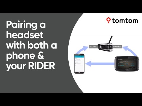 Pairing a headset with both a smartphone and your Rider 500/550