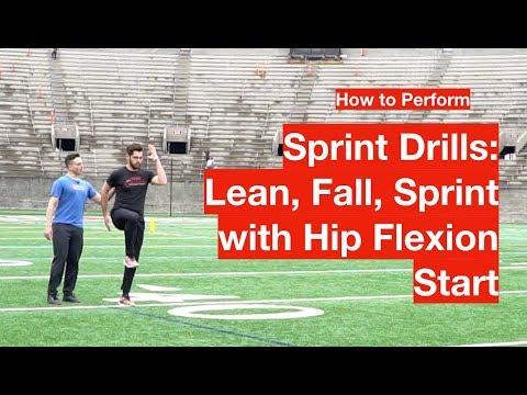 Lean Fall Sprint with Hip Flexion Start