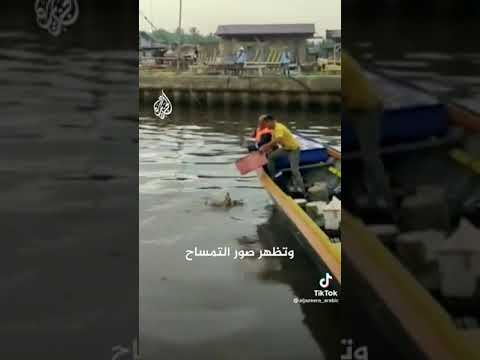 تمساح ينقذ جثة طفل سبحان الله