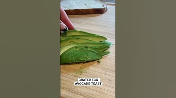 Trying the viral tiktok egg grated avocado toast
