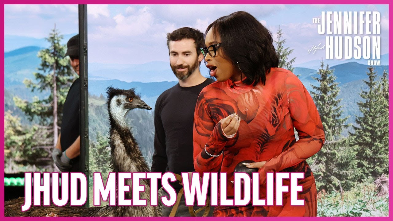 Jennifer Hudson Gets Too Close to an Emu