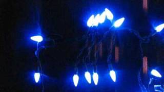 Red-to-Blue Color-Changing C6 LED Light String