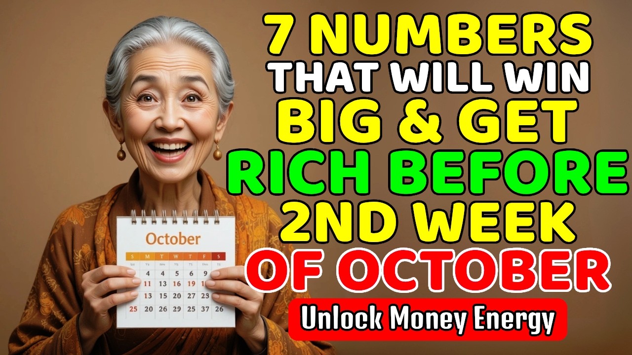 7 Lucky Numbers That Will WIN BIG Before October 2nd Week 2025