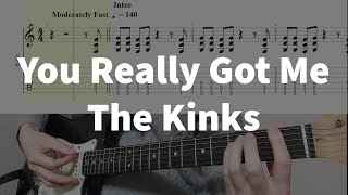 You Really Got Me - The Kinks | guitar tab easy