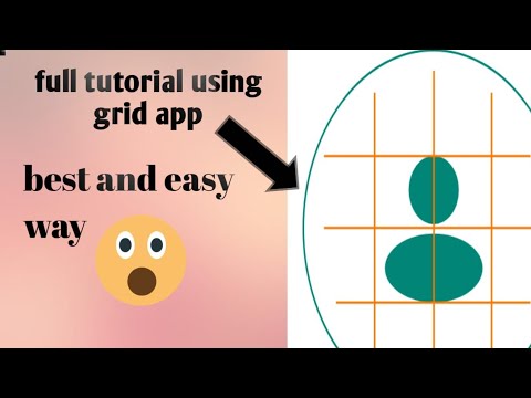 Grid method for drawing outline/ Grid maker app for artist/ grid maker ...